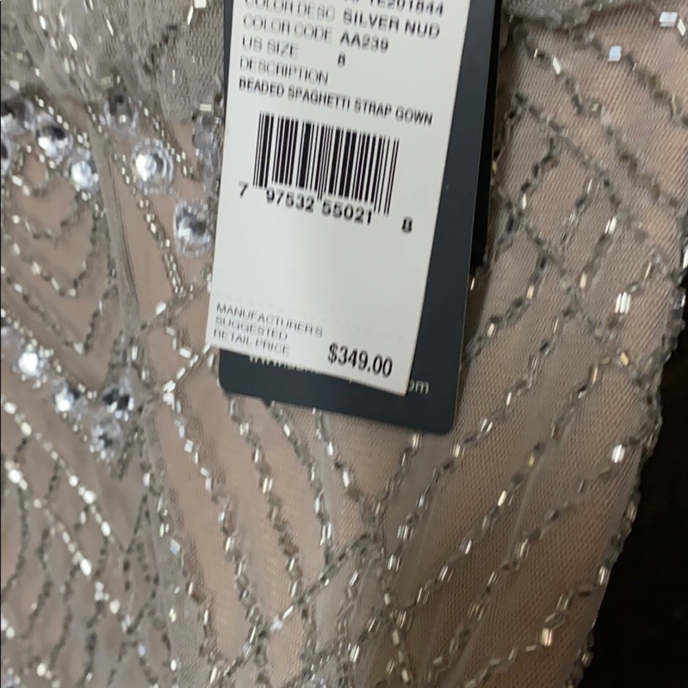 Adrianna Papell sequin beaded blouson dress - Picture 3 of 7